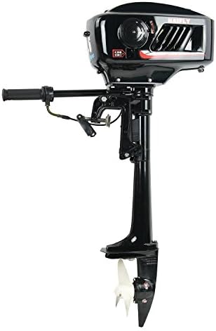 HAFIY 3.6/4HP 2/4 Stroke Heavy Duty Outboard Motor Boat Engine w/Water Air Cooling System