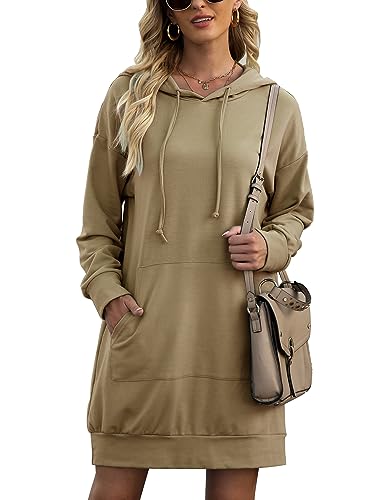 Quenteen Oversized Hoodie Sweatshirt Dress