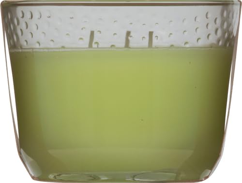 GLADE CANDLE BAMBOO & WATERLILY BLISS, FRAGRANCE CANDLE INFUSED WITH ESSENTIAL OILS, AIR FRESHENER CANDLE, 3-WICK CANDLE, 6.8 OZ