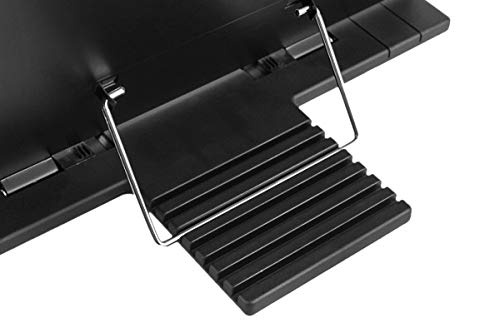 Hanghs Desktop Document Book Holder Laptop/iPad/Cookbook/Music/Document Stand Holder Reading Stand with 7 Adjustable Positions (Black)