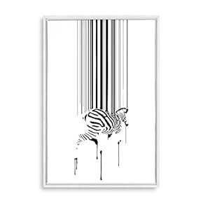 Framed Canvas Wall Art Modern Geometric Pattern Canvas Prints Home Artwork Decoration for Living Room,Bedroom - 16x24 inches