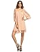 Milumia Women's Summer Cold Shoulder Crochet Loose Beach Dress Pink Medium