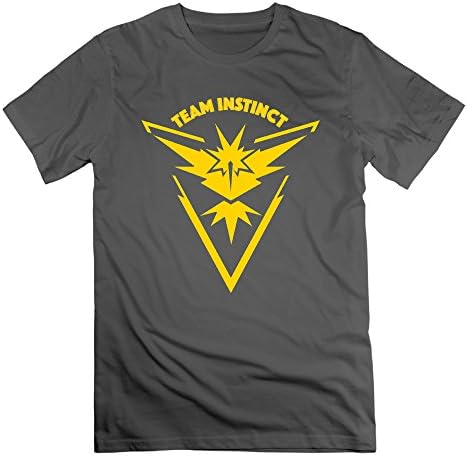 Team Instinct Pokemon DeepHeather Men's Sport T Shirt For Mens Size L