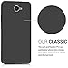 kwmobile TPU Silicone Case for Huawei Y7 (2017) - Soft Flexible Shock Absorbent Protective Phone Cover - Black Matte