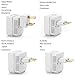 BESTTEN 1875W Voltage Converter Transformer and Universal Travel Adapter Plug Kit for UK/AU/US/EU/Asia Step Down 220V to 110V, 5pc Pack, CE and RoSH Certified, White