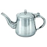 Adcraft GNP-10 10 oz Capacity, Heavy Stainless Steel Gooseneck Teapot