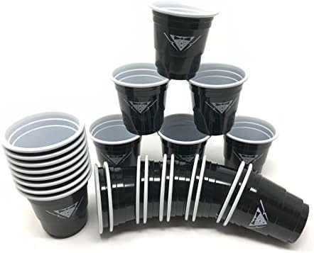 Bachelor Party Tuxedo Shot Glasses- Set of 24 Black Plastic Disposable Shotglasses