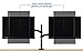 VIVO Dual Monitor Height Adjustable Gas Spring Mount/Extended Black Desktop Stand for 2 Screens up to 27