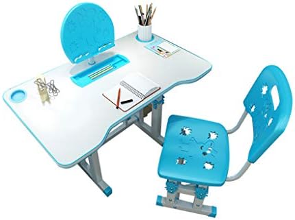 高さ調節可能な子供用の机と椅子のセット 多機能の学校の学生のライティングデスクの子供の学習用テーブルと椅子のセット ストレージブルー サイズ 70 マート 45cm