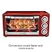 Hamilton Beach 6 Slice Toaster Convection/Broiler Oven | Red Model# 31514