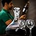 MULSTONE - Apericena Red Wine Decanters and Carafes Set | Genuine Lead-free Crystal | Wine Decanter Set| Wine Carafe | Wine Gifts | Wine Accessories
