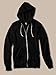 Alternative Men's Rocky Fleece Zip Hoodie, Eco True Black, X-Large