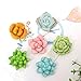 Segreto Creative Refrigerator Magnet Simulated Succulent Plant Resin Fridge Magnet for House Office Kitchen Whiteboard,6 pcs