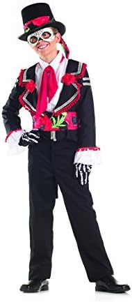 Big Boys' Day Of The Dead Costume Large (12-14)