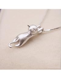 Collar de plata de ley para mujer, collar de plata de ley con colgante de animales, collar con colgante para mujer, collar con colgante de plata de ley