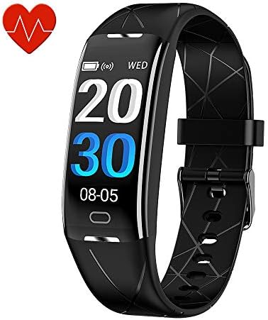 KEEPONFIT Fitness Tracker, Activity Tracker Watch with Heart Rate Monitor, IP68 Waterproof Pedometer Watch Smart Fitness Band with Step Counter for Kids Women and Men