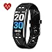 KEEPONFIT Fitness Tracker, Activity Tracker Watch with Heart Rate Monitor, IP68 Waterproof Pedometer Watch Smart Fitness Band with Step Counter for Kids Women and Men