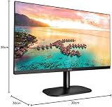 AOC 24B2XH 24IN FHD IPS 75Hz Frameless Monitor 1920x1080 HDMI VGA view 6