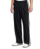 Adidas, Men's, Athletic Drawstring Weekender Pants, Black W/3 White Stripes, XL