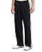 Adidas, Men's, Athletic Drawstring Weekender Pants, Black W/3 White Stripes, XL