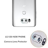 Genko-2 Pieces High Definition Ultra Thin Transparent Clear Camera Protector Lens Tempered Glass For LG V30 H930 H931 H932 Glass Lens Cover