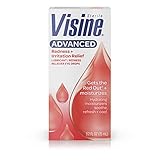 Visine Advanced Redness + Irritation Relief Eye Drops for Dry, Irritated & Red Eyes, Lubricant & Redness Reliever to Hydrate, Soothe, Cool & Refresh, 0.5 fl. oz