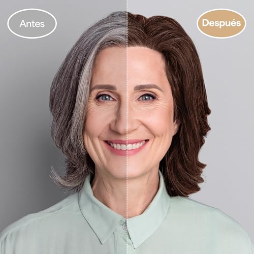 Dark Brown Hair Dye Shampoo 3 in 1, Shampoo para Canas con Tinte, Champú para Teñir el Cabello Marrón Oscuro, Champú Tinte Cubre Canas para Mujer y Hombres (500ML)