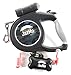 JazMo Premium Products Retractable Dog Leash with LED Flashlight-26 Foot Heavy Duty non Tangle Nylon Ribbon Dog Leash for Medium and Large Dogs,The Best Tape Leash Lead for Night Walking