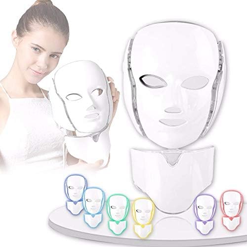 YXT Korean Skin Care Latest Advanced LED Photon Therapy System Facial neck Skin Care Beauty Machine Skin Rejuvenation Collagen Wrinkle Facial Skin Care Wireless Mask for Women Men