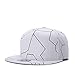 Sunlitro Unisex Flat Bill Hip Hop Hat Snapback Baseball Cap (White 033-1)