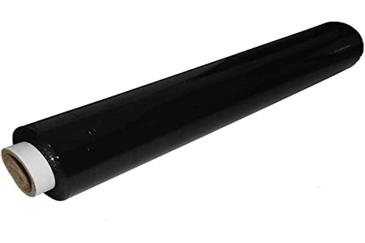 400mm X 250 Meter Rolls Black Pallet Stretch Shrink Wrap Parcel Packing Cling Film Pack of 1