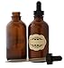 Royal Green (60 ML) Amber Glass Dropper Bottles 2 OZ Plus Bonus - Decorative Labels, Great for uv Light-Sensitive Liquids. Use in Essential Oils, serums, Cosmetics, perfumes and Laboratory. 4 - Pack