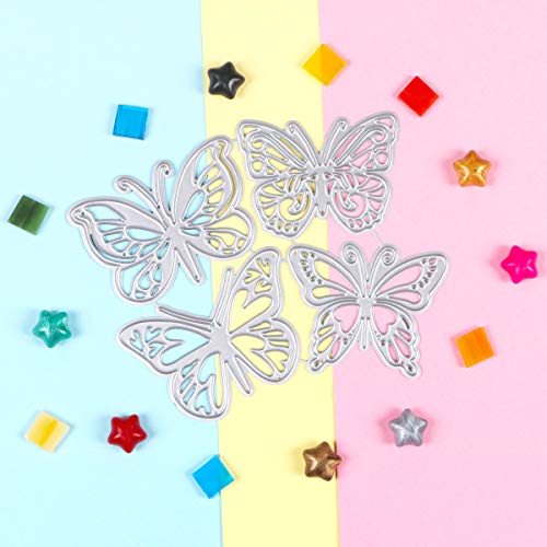 Metal Cutting Dies Stencils, MikiMiqi Criss-Cross Butterfly Metal Embossing Scrapbooking Dies Cuts Handmade Stencils Template Embossing for Card Scrapbooking Craft Paper Decor (Butterfly)