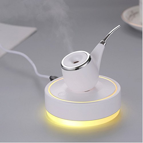 MINI Humidifier 60oz/1.8L Space-Saving Ultrasonic Humidifiers for Bedroom Babies, Whisper-Quiet, Filter Free, Automatic Shut-off, 360 Degree Nozzle (Blue) - Thumbnail 6