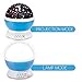 Night Light Kids Lamp, Romantic Rotating Sky Moon & Cosmos Cover Projector Night Lighting for Children Adults Bedroom, Mood/Decorative Light, Baby Nursery Light, Living Room Gift (Blue)