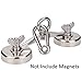 Stainless Steel Fishing Magnet/Salvage Magnet Connecting Bracket for Round Neodymium Magnet Hook with 2 Countersunk Handle Bolts (Bolt:M10)