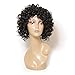 Nadula New Fashion Women's Full Short Curly Wavy Hair Wig Glamour Wig+ Nadula Wig Cap (Curly Black)