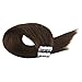 Moresoo 16 Inch Hair Extensions Tape Hair Chocolate Brown Color #4 Straight Remy Hair Soft and Silky Human Hair with Invisible Tape 40pcs/100g
