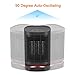 COMLIFE Ceramic Space Heater, 950W Portable Electric Fan Heater with Auto Oscillation, Mini Personal PTC Heater with Fan, ETL Listed, Tip-Over&Overheating Protection for Office Indoor Home