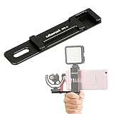 Ulanzi PT-1 Microphone Cold Shoe Plate, Hand Video Grip Microphone Hot Shoe Stand Rig Bracket for Ulanzi Iron Man II ST-03 ST-01 Phone Tripod Mount Adapter