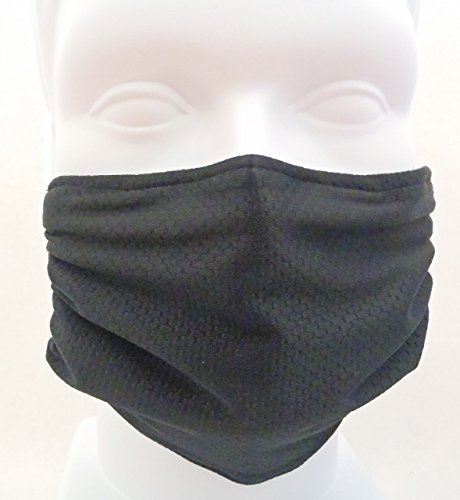 Breathe Healthy Honeycomb Face Mask - 2 Pack Deal! - Cold & Flu Face Mask - Adjustable, Washable - Sanding & Drywall. Allergy Relief (Black & Beige)