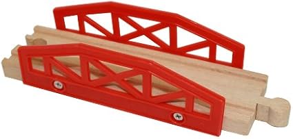 wooden train track bridge pieces