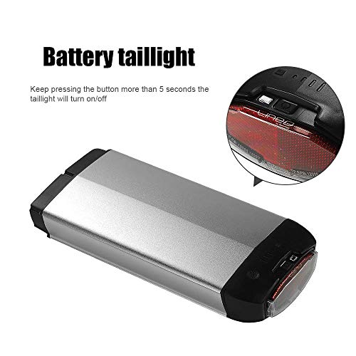 Yose Power 48V10Ah Ebike Battery Lithium-ion Battery with taillight and Carrier for 26