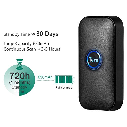 Tera Smallest Barcode Scanner Wireless and Wired 1D 2D QR Digital