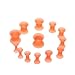 BodyJ4You 12PC Ear Plug Set Thin Silicone Double Flared Flexible Ear Stretching Tunnels Gauges Kit 8G-00G