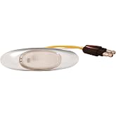 Grote 47983 MicroNova LED Clearance Marker Light - Amber with Clear Lens &amp; Chrome Bezel