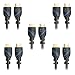 25ft (7.6M) High Speed HDMI Cable Male to Male with Ethernet Black (25 Feet/7.6 Meters) Supports 4K 30Hz, 3D, 1080p and Audio Return CNE60980 (5 Pack)