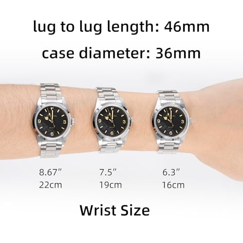 ADDIESDIVE Quartz Watch for Men 36 MM Analog VH31 Mech-Quartz Movement K1 Mineral Conves Crystal Waterproof 100 M AD2030