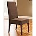 SureFit Soft Suede - Shorty Dining Room Chair Slipcover - Chocolate
