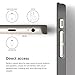 iPhone 6S Case, elago® [Outift Matrix][Dark Grey] - [Premium Hybrid Construction][Brushed Aluminum][Spark Design Award] - for iPhone 6/6S